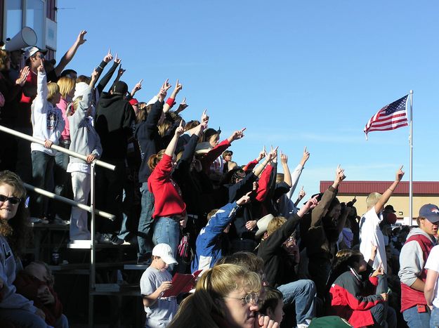 Big Piney fans. Photo by Pinedale Online.