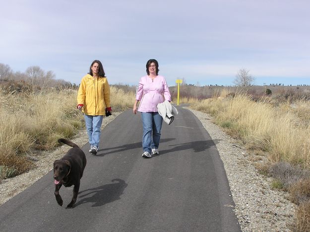 Enjoying a walk. Photo by Pinedale Online.