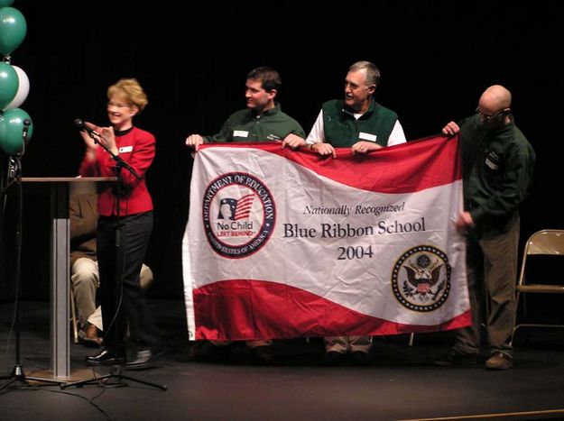 Blue Ribbon School. Photo by Pinedale Online.
