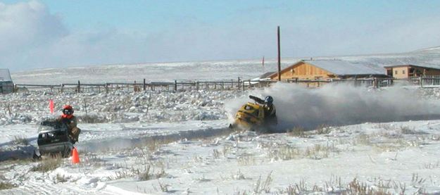 Snow Spray. Photo by Pinedale Online.