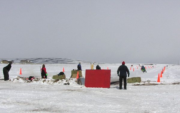 Snow Drag Races. Photo by Pinedale Online.