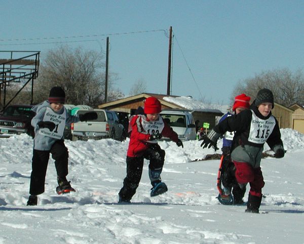 Snowshoe Biathalon. Photo by Pinedale Online.