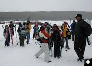 Middle School Skiers. Photo by Rita Hudlow.