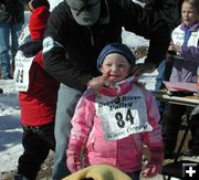 Getting her medal. Photo by Pinedale Online.