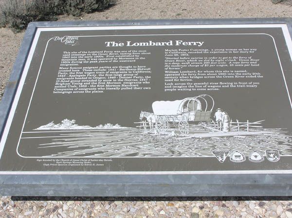 Ferry Sign. Photo by Pinedale Online.