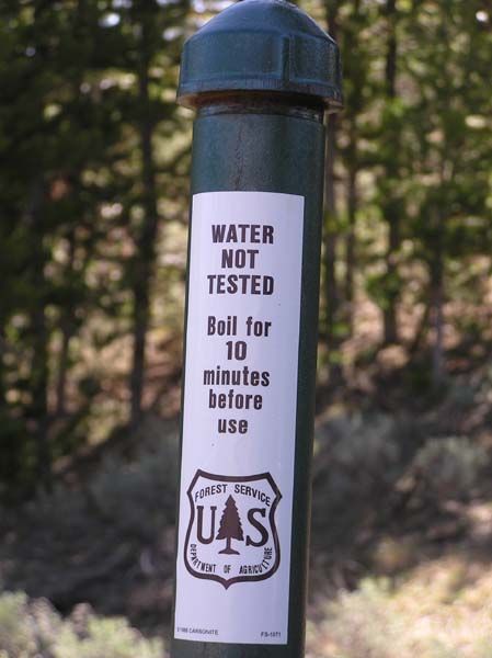 Boil the water. Photo by Pinedale Online.