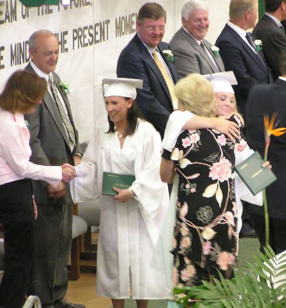 Graduation Hug. Photo by Pinedale Online.