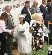 Graduation Hug. Photo by Pinedale Online.