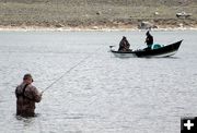 Wader and Boat Fishing. Photo by Pinedale Online.