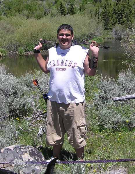 Posing by the lake. Photo by Pinedale Online.