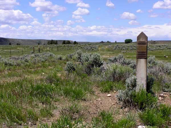 Lander Trail Grave Marker. Photo by Pinedale Online.
