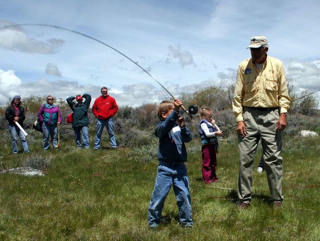 Fly Fish Casting. Photo by Pinedale Online.