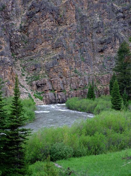 Rugged Greys River canyon. Photo by Pinedale Online.