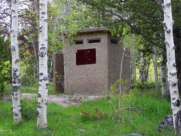 Campground Restroom. Photo by Pinedale Online.