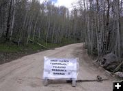 Road Closed. Photo by Pinedale Online.