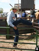 Hurt Cowboy. Photo by Pinedale Online.