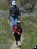 Running to the ponds. Photo by Pinedale Online.