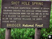 Shot Hole Springs. Photo by Pinedale Online.