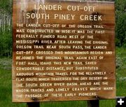 Lander Cut-off Sign. Photo by Pinedale Online.