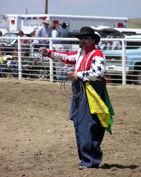 Rodeo Clown. Photo by Pinedale Online.