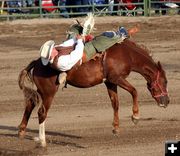 Sam Nelson Bareback Ride. Photo by Pinedale Online.