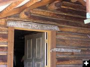 Hatchet Jack Saloon Sign. Photo by Pinedale Online.