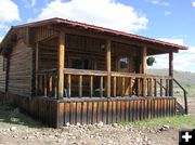 Original restored log cabins. Photo by Pinedale Online.