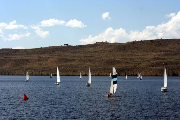 Sailing for Bouy 2. Photo by Pinedale Online.