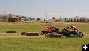 Close at the finish. Photo by Clint Gilchrist, Pinedale Online.