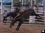 Flying Cowboy. Photo by Pinedale Online.