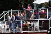 Spectators at Lakeside Lodge. Photo by Pinedale Online.