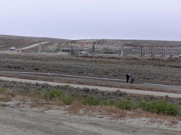 Questar well site. Photo by Pinedale Online.