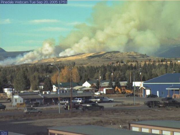 551 PM Tuesday. Photo by Pinedale Webcam.