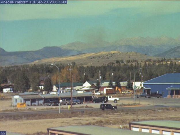 4 PM Tuesday. Photo by Pinedale Webcam.