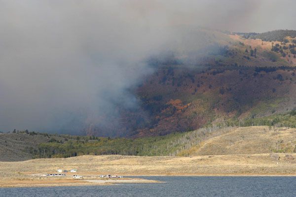 Close to Soda Lake. Photo by Clint Gilchrist, Pinedale Online.