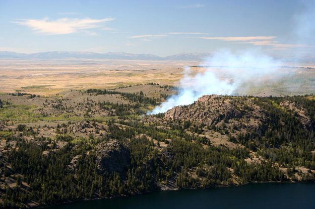 Soda Lake burn. Photo by Clint Gilchrist, Pinedale Online.