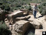 Sam and his Site. Photo by Pinedale Online.