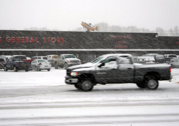 Winter Storm in Pinedale. Photo by Pinedale Online.