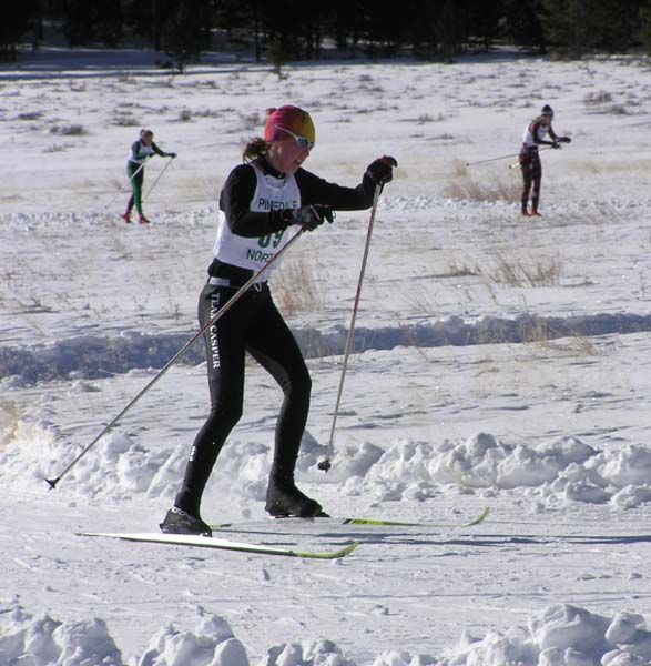 Racer coming in. Photo by Dawn Ballou, Pinedale Online.