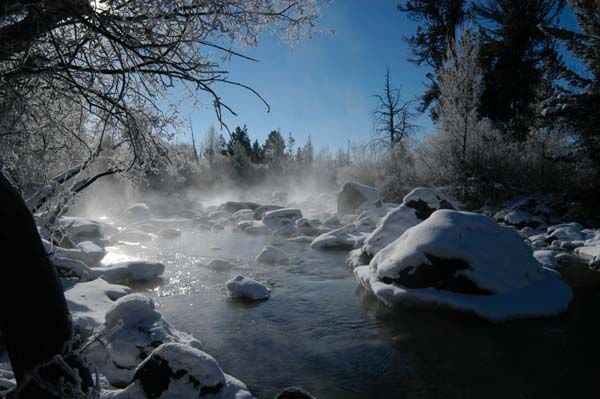 Frigid Cold in Pine Creek. Photo by Arnold Brokling.