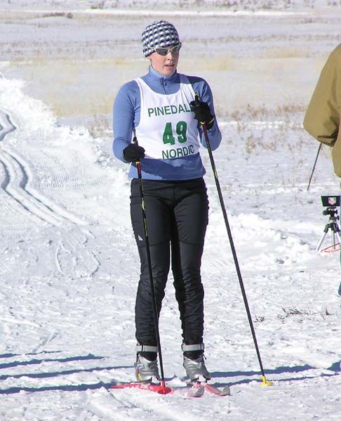 Skier in. Photo by Dawn Ballou, Pinedale Online.