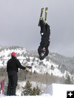 High Ski Flip. Photo by Dawn Ballou, Pinedale Online.