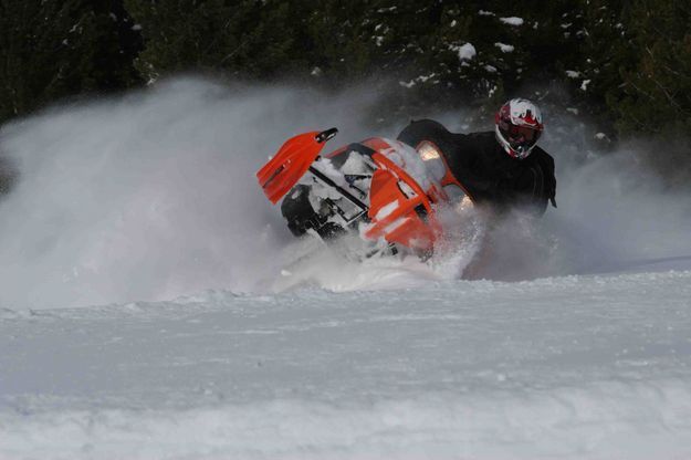 Sledding Big Sandy. Photo by Dave Bell.