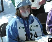 Wearing the Whipped Cream. Photo by Dawn Ballou, Pinedale Online.