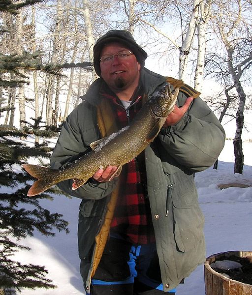 John Lundgren Lake Trout. Photo by Bill Boender.