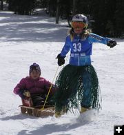 Sledding. Photo by Dawn Ballou, Pinedale Online.