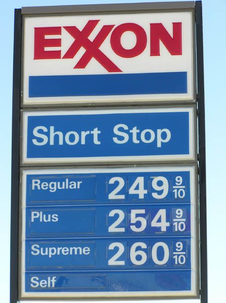 Gas Prices. Photo by Pinedale Online.