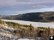 Half Moon Lake in April. Photo by Dawn Ballou, Pinedale Online.