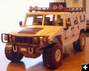 Hand-carved Hummer. Photo by Green River Valley Museum.