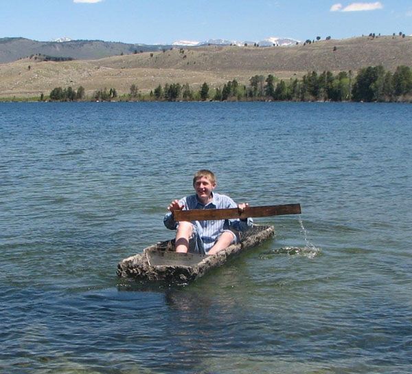 Concrete Canoe. Photo by Sublette County School District #1.